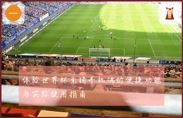 体验世界杯竞猜手机端的便捷功能与实际使用指南
